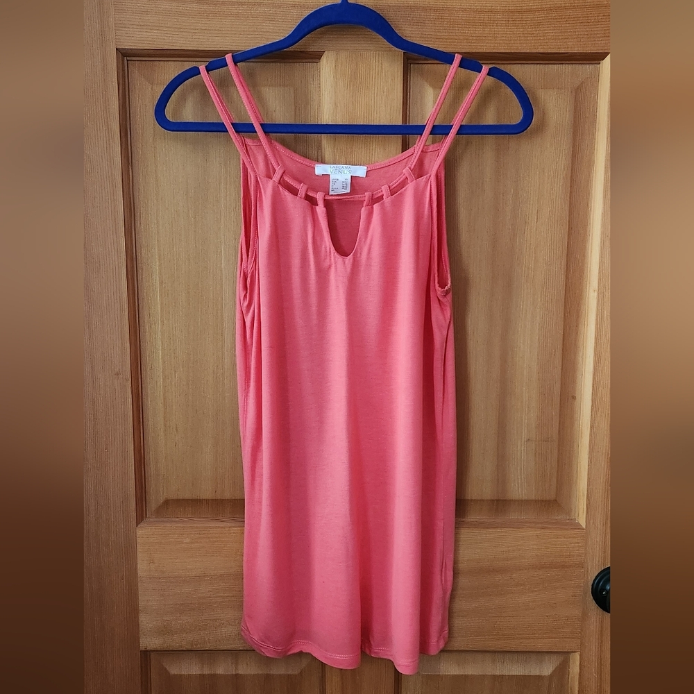 Venus Coral Sleeveless Top